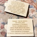 medinis vokelis pinigams įkurtuvėms pinigams įkurtuvių proga